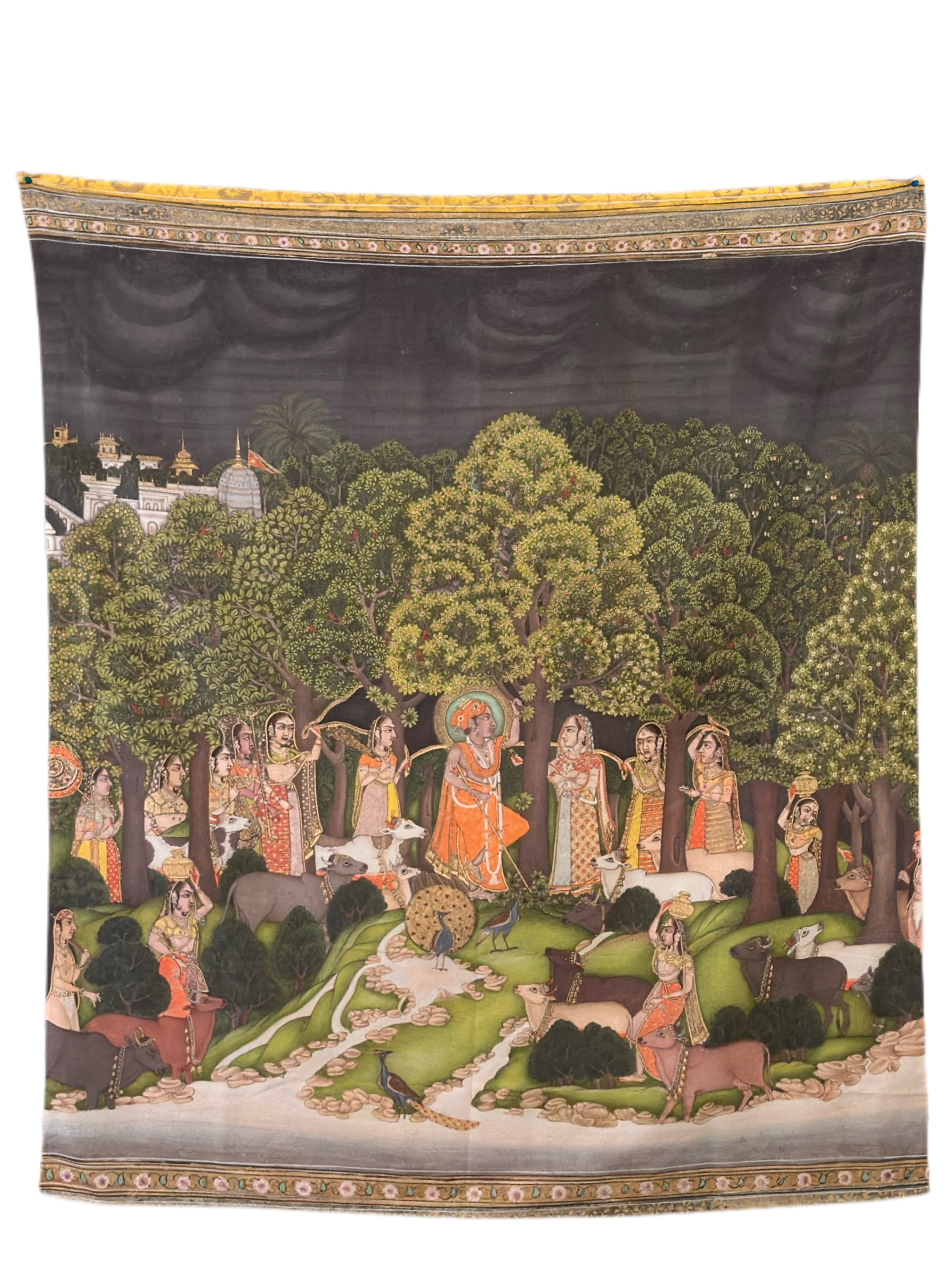 Radha Mughal Wall Tapestry 51x60"