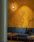 ‘Chinoiserie' Wallpaper in Yellow