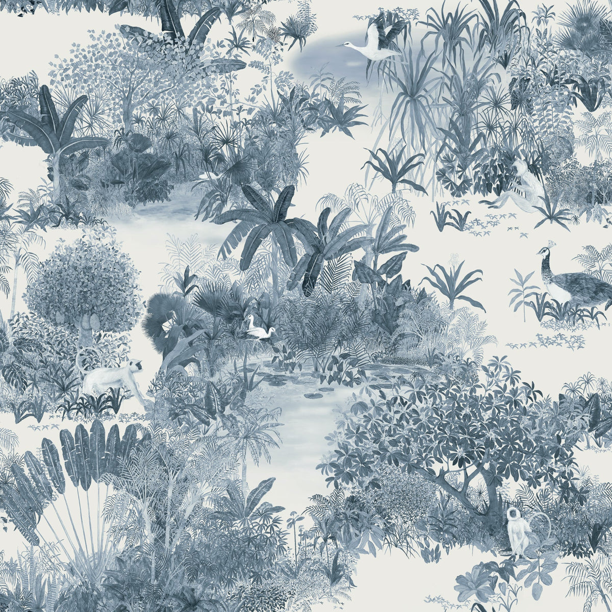 All the Forest wallpaper in Blue Night by Tilla for Nilaya, VRSA
