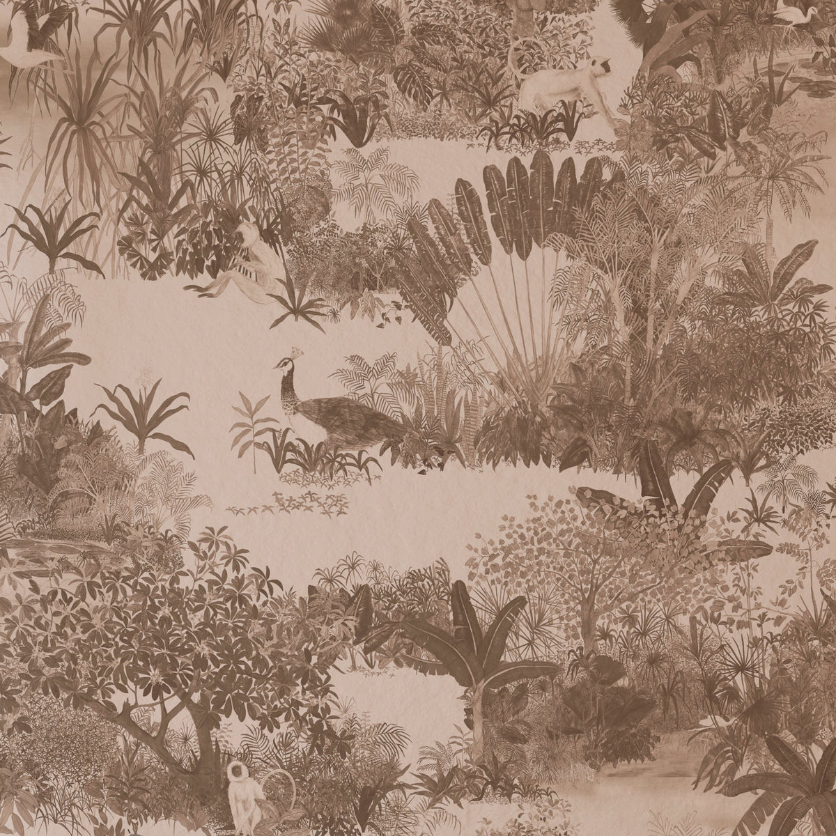 All the Forest wallpaper in Sepia Brown by Tilla for Nilaya, VRSA