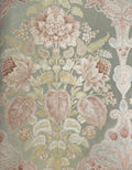 Sabyasachi | 'Aqua Pearl' Damask Wallpaper
