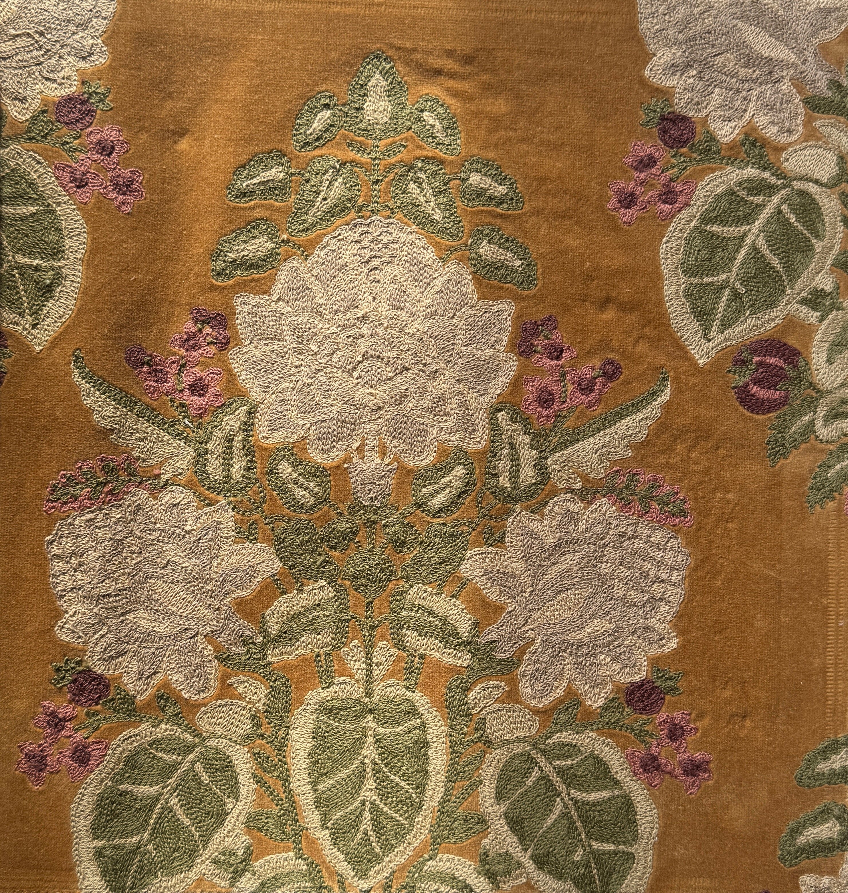 Sabyasachi | 'Landour Damask' Velvet Fabric-shopvrsa