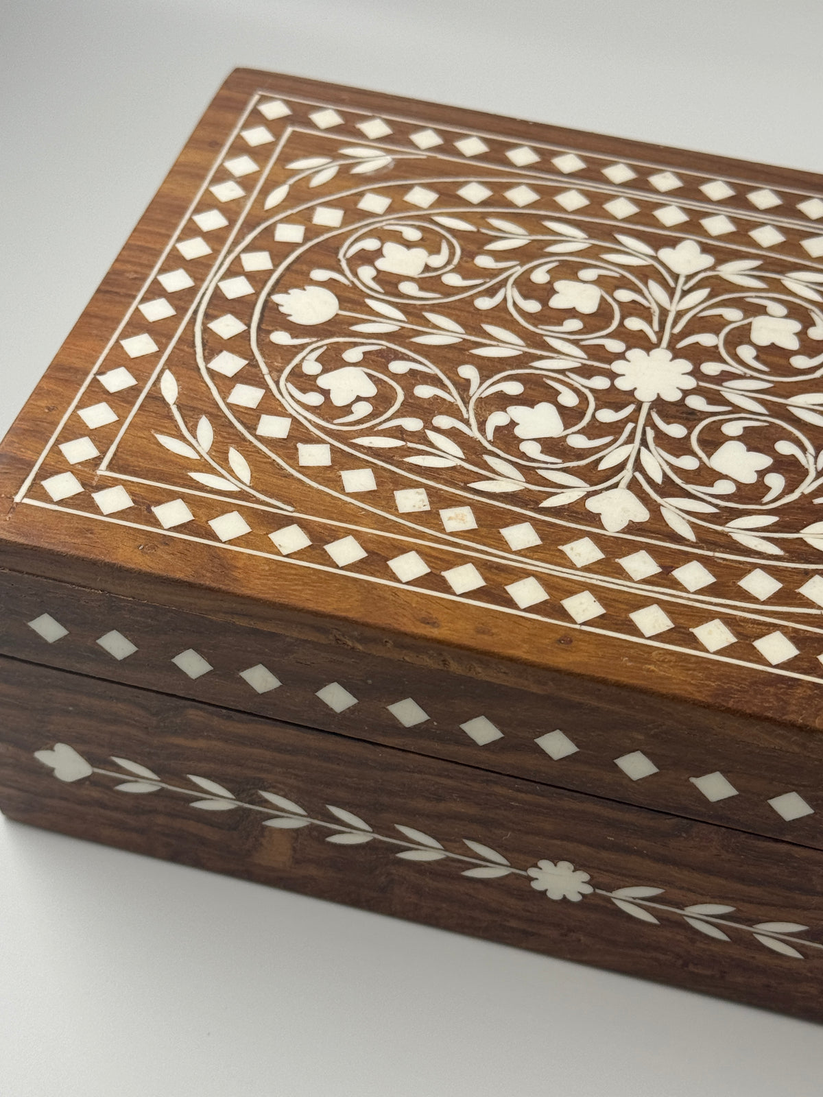 Small Inlayed Box Wooden Inlaid Box | VRSA