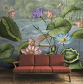 'Lotus Leaves Tropical' Wallpaper