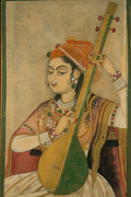 A Lady Playing the Tanpura'