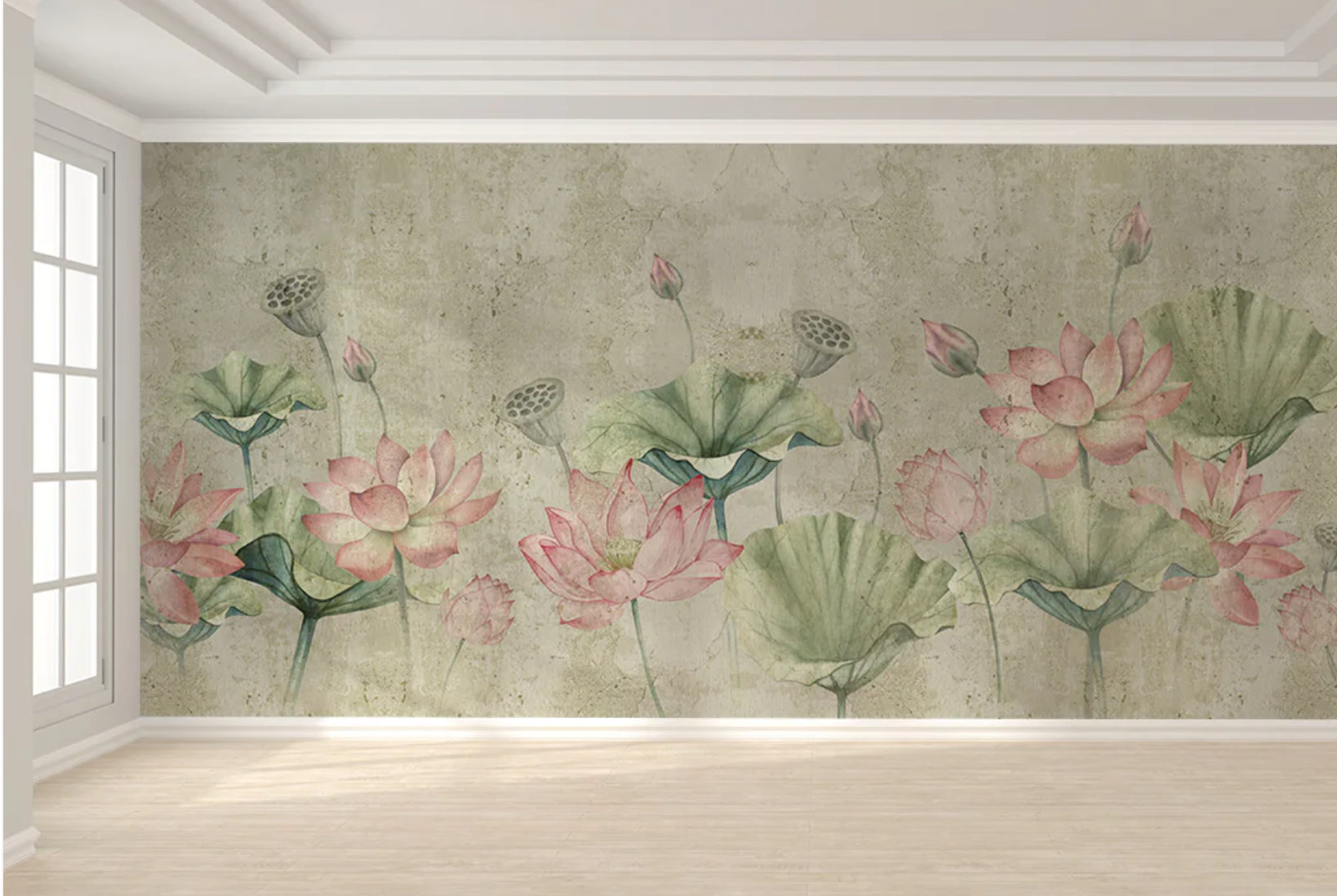 'Dusty Rose' Wallpaper