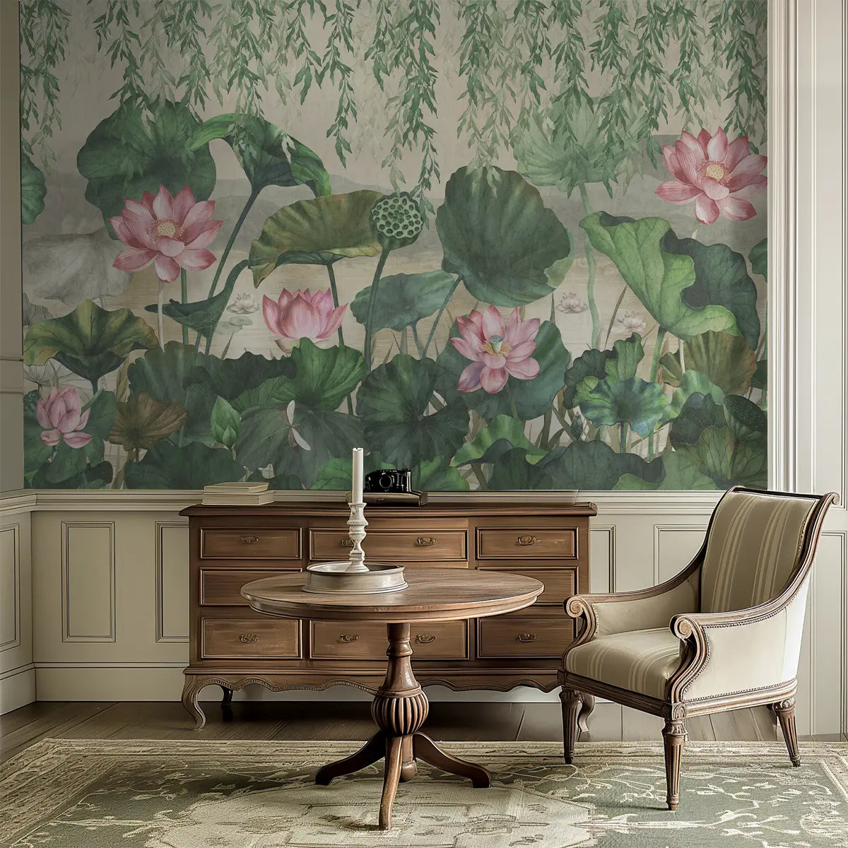 'Lotus Garden' Wallpaper-shopvrsa