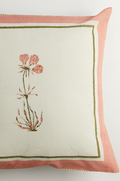 Pink & White Floral Motifs Cushion Covers (Set of 2)