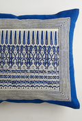 Blue & White Cotton Floral Printed Cushion Covers (Set Of 2)