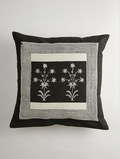 Black & White Floral Printed Cushion Covers (Set of 2)