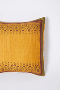 Spectra Yellow Hand Block Printed Cushion Covers (Set of 2)