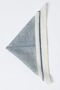 White & Blue Cotton Napkin Set (Set of 6)