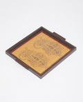 Daffodil Yellow Hand Block Printed Tray