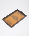 Citrus Yellow Hand Block Printed Tray