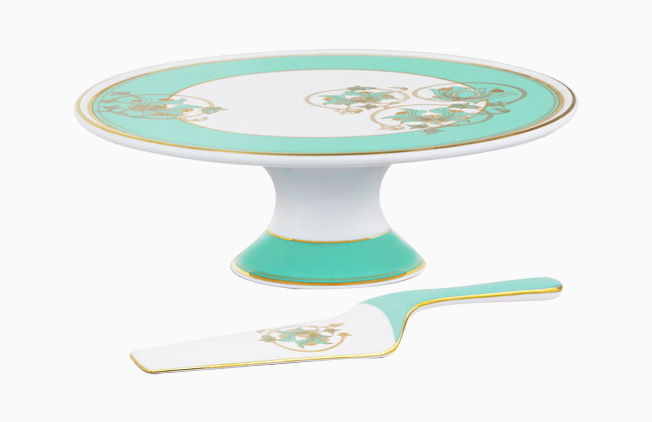 Spring in Udaipur Cake Stand & Sever (2-Piece)